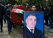 Farewell ceremony for people’s poet Zalimkhan Yagub.  Baku. Azerbaijan, 11 Jan. 2016